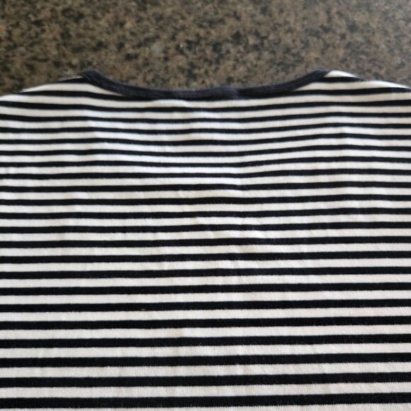 Lauren Ralph Lauren striped Tee, short sleeve, Black / Ivory L/G - Picture 4 of 5